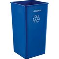 Global Industrial Square Multi Purpose Recycling Can, Blue, Plastic 641440RBL